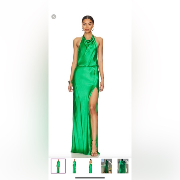 Amanda Uprichard Dresses & Skirts - Amanda Uprichard Green Backless Dress